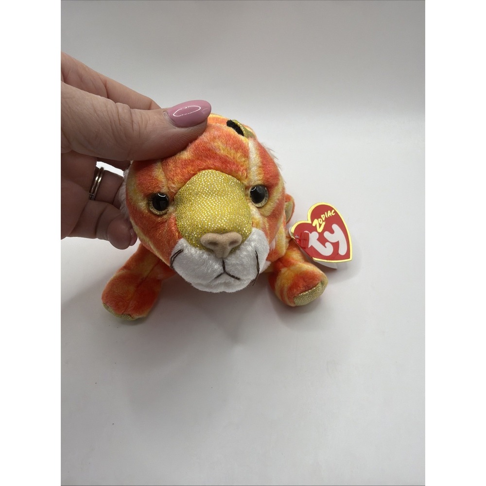 TY Beanie Baby The Zodiac Tiger MWMT Free Shipping - Picture 7 of 10